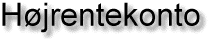 Hjrentekonto
